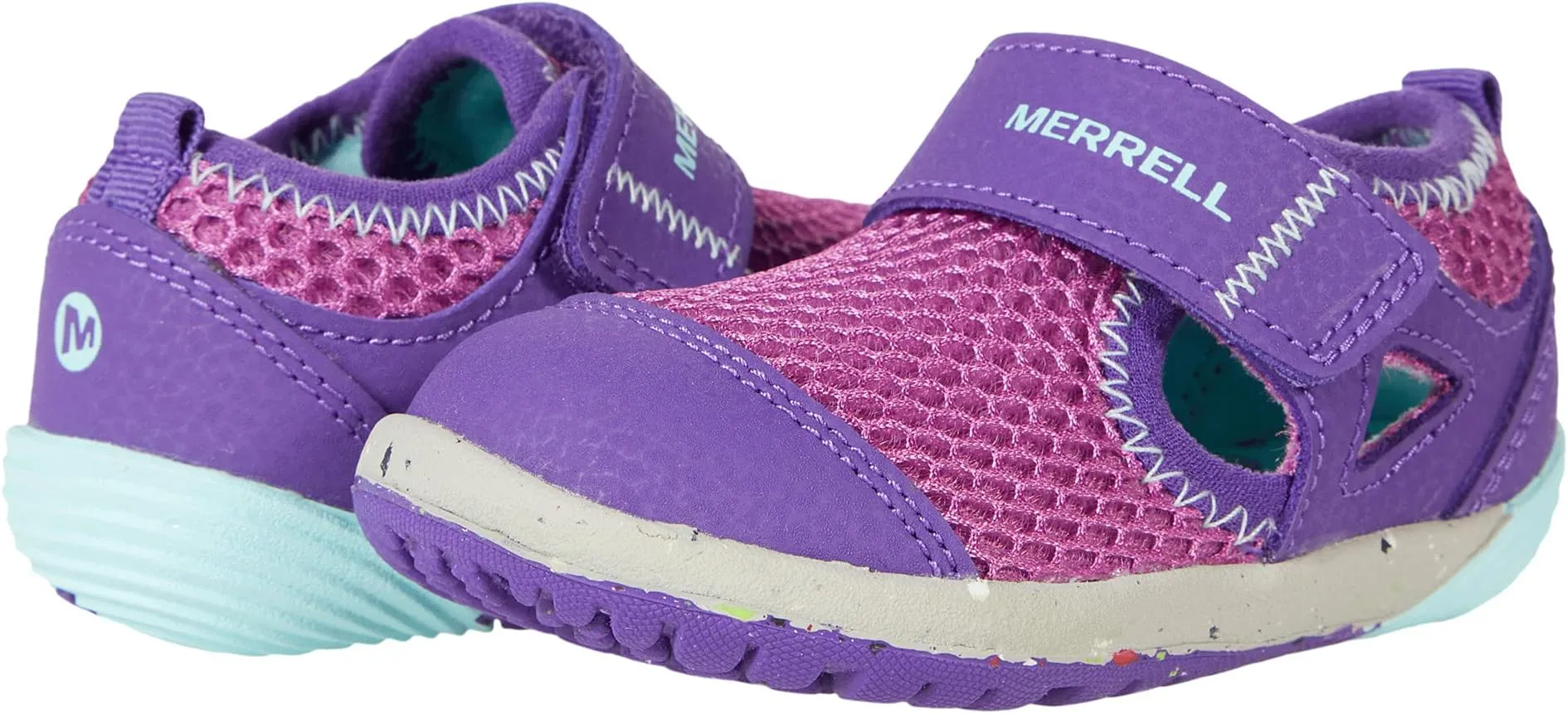 Bare Steps H20 Merrell Sneakers, Purple/Turquoise Leather/Textile