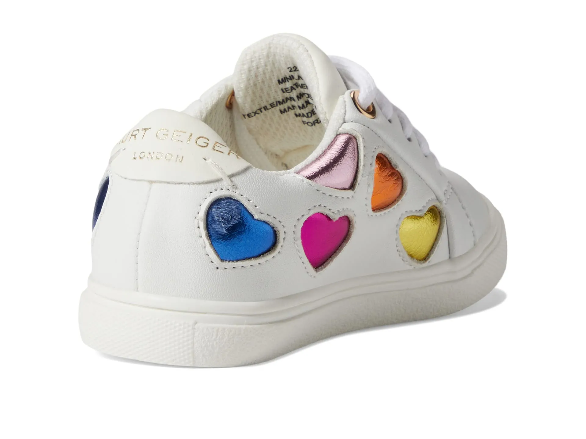 Kurt Geiger London Kids Mini Lane Love Sneakers (Toddler), white