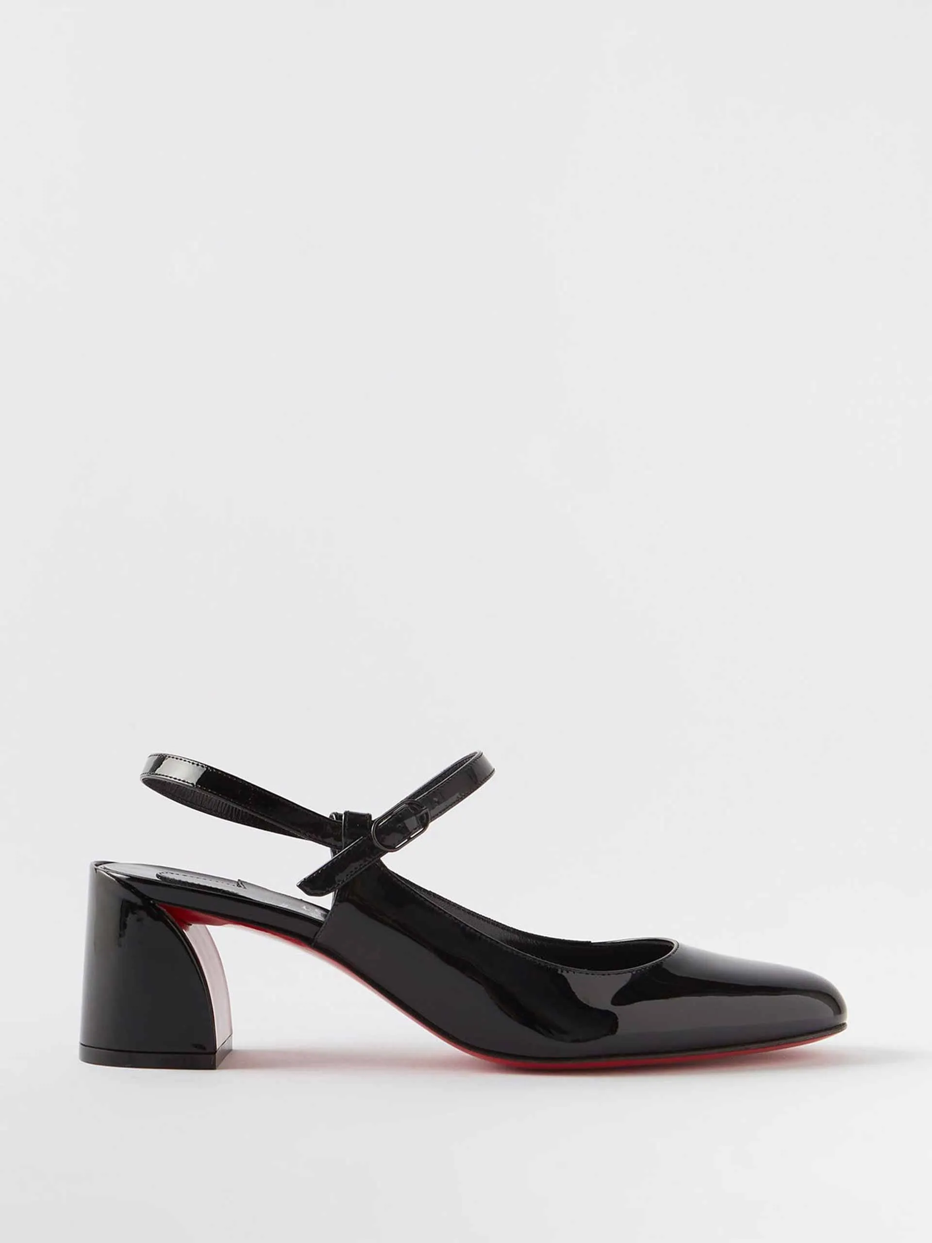 Miss Jane 55 patent-leather slingback pumps