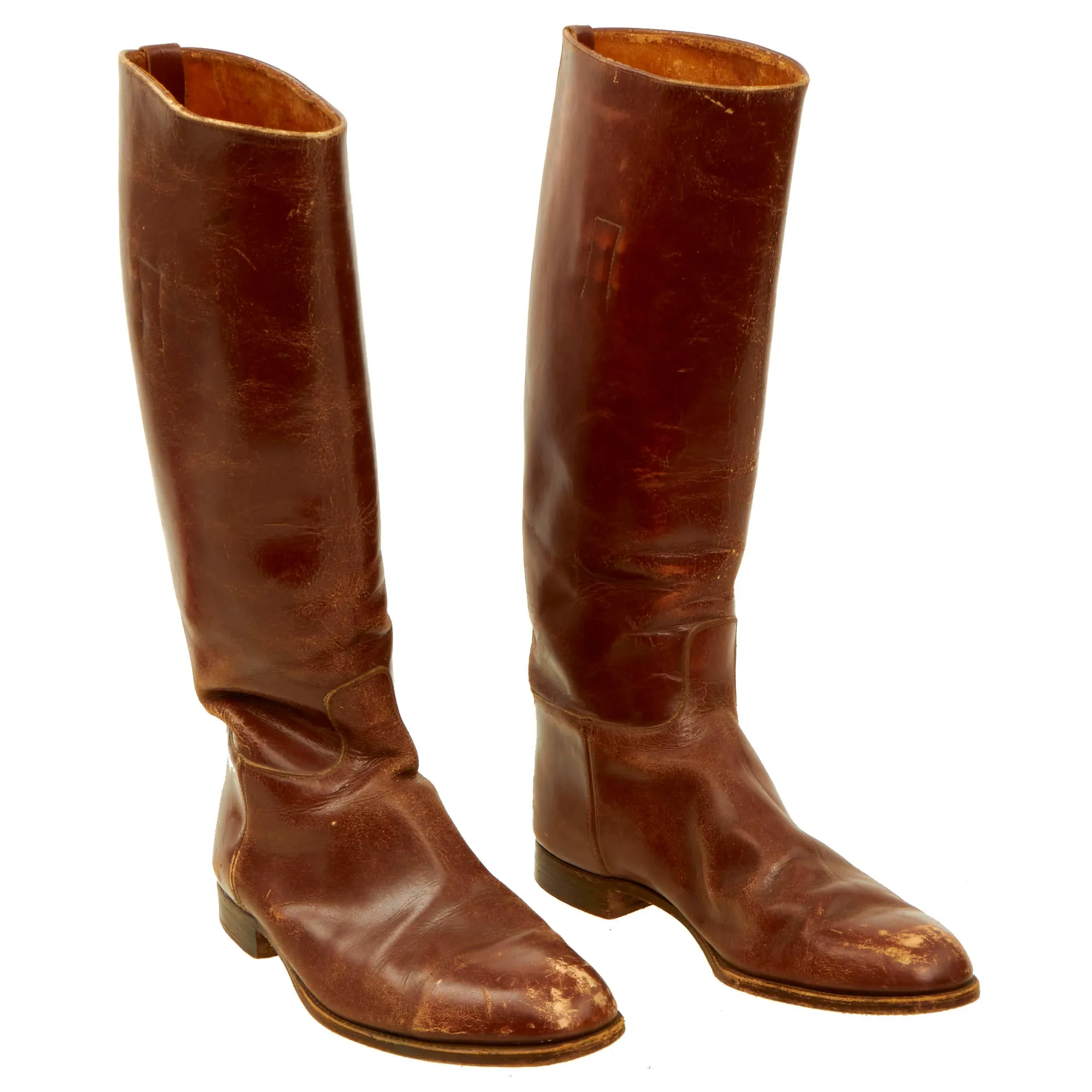 Original U.S. WWI Era US Army Cavalry Officer’s Leather Riding Boots - Matched Pair